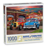 Hot Rod Sunset Jigsaw Puzzle