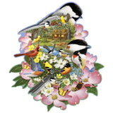 Woodland Chickadees 300 Large Piece Shaped Jigsaw Puzzle