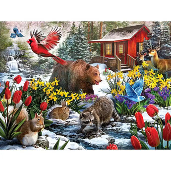 Set of 6 Larry Jones 300 Large Piece Jigsaw Puzzles Bits and Pieces