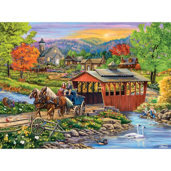 Twilight Bridge 1000 Piece Jigsaw Puzzle