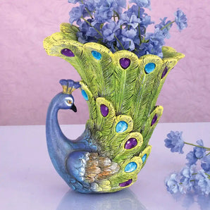 Peacock Vase