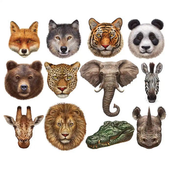 Wild Animals Mini Shaped 500 Piece Jigsaw Puzzles