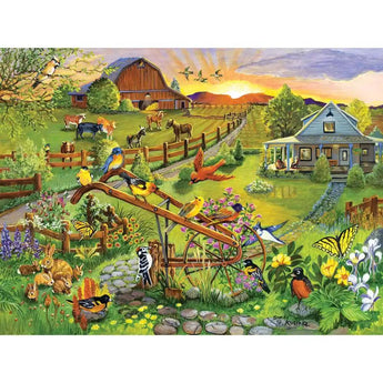 Birds Blooms And Barns 1000 Piece Jigsaw Puzzle