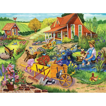 Blooming Fun on the Farm 1000 Piece Jigsaw Puzzle