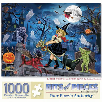 Littlest Witchs Halloween Party Jigsaw Puzzle