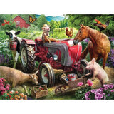 Set of 6 Larry Jones 300 Large Piece Jigsaw Puzzles Bits and Pieces