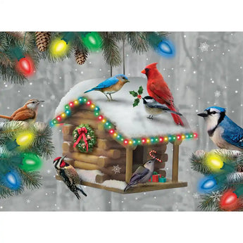 Festive Feathered Friends GlowInTheDark Jigsaw Puzzle