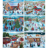 Set of 6 Christine Carey 500 Piece Jigsaw Puzzles