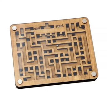 Wooden Double Maze Game