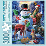 Whos Decorating The Snowman? 300 Large Piece Jigsaw Puzzle