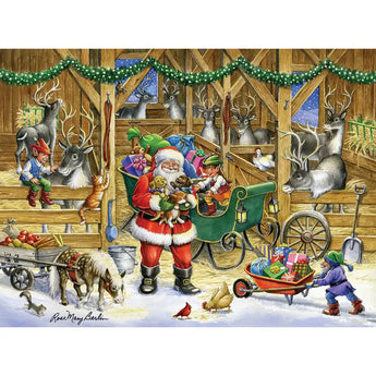 Reindeer Barn 1000 Piece Jigsaw Puzzle