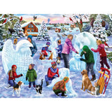 Snow Sculpture Contest 300 Large Piece Jigsaw Puzzle