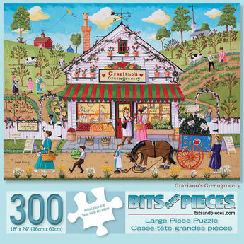 Grazianos Greengrocery 300 Large Piece Jigsaw Puzzle