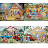 Friendly Folk 4in1 Multipack Jigsaw Puzzle Bundle by  Kay Lamb Shannon