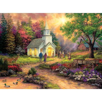 Country Church 1000 Piece Jigsaw Puzzle