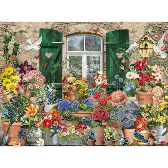 Flowers Outside 300 Large Piece Jigsaw Puzzle