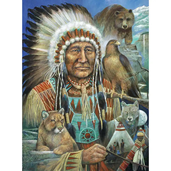 Chief Sitting Bear Jigsaw Puzzle | Bits and Pieces