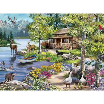 Cabin by the Lake Jigsaw Puzzle