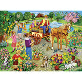 Grandpas Flower Cart 300 Large Piece Jigsaw Puzzle