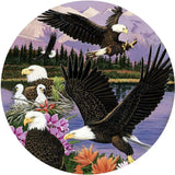 Eagle Sanctuary 300 Large Piece Round Jigsaw Puzzle