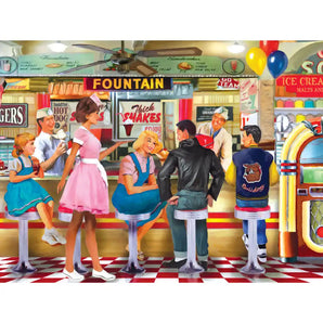 Soda & Ice Cream Parlour 1000 Piece Jigsaw Puzzle