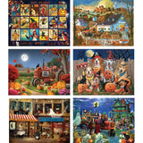 Set of 6 Halloween Jigsaw Puzzles