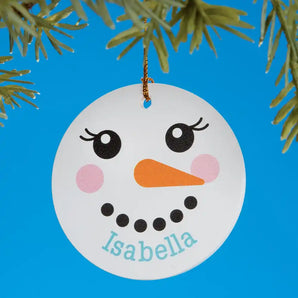 Personalized Snowman Ornaments Bits and Pieces