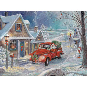 Santas Snowy Delivery 500 Piece Jigsaw Puzzle