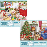 Set of 2 Makiko Christmas Critters Jigsaw Puzzles