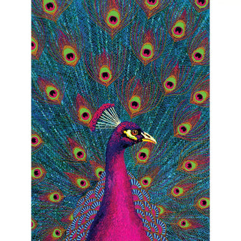 Pink Peacock 300 Large Piece Jigsaw Puzzle