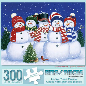 Five Snowmen Jigsaw Puzzle