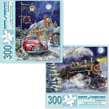 Set of 2 Marcello Corti Christmas Joy 300 Large Piece Jigsaw Puzzles