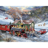 Rural Train Stop Jigsaw Puzzle