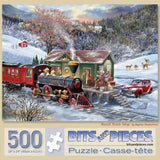 Rural Train Stop Jigsaw Puzzle