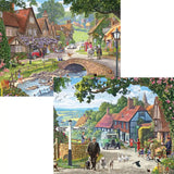 Village Life 4in1 Multipack Jigsaw Puzzle Bundle by Steve Crisp