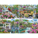 Glorious Gardens 4in1 Multipack Jigsaw Puzzle Bundle by Mary Thompson