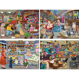 Set of 4 Joseph Burgess 1000 Jigsaw Puzzles