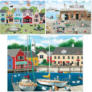 Set of 3 Wilfrido Limvalencia Jigsaw Puzzles