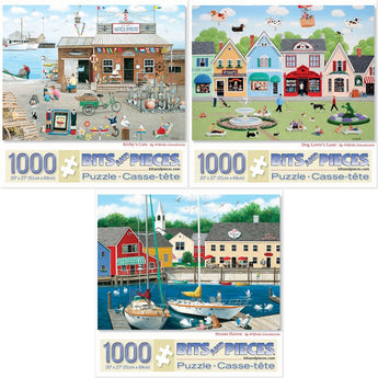 Set of 3 Wilfrido Limvalencia Jigsaw Puzzles