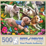 Puppies Having Fun 500 Piece Jigsaw Puzzle