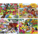 Rustic Gardens 4in1 Multipack Jigsaw Puzzle Bundle by Nancy Wernersbach