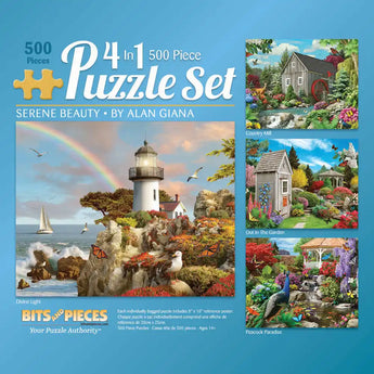 Serene Beauty 4in1 Multipack Jigsaw Puzzle Bundle by Alan Giana