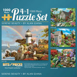 Serene Beauty 4in1 Multipack Jigsaw Puzzle Bundle by Alan Giana