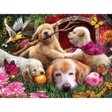 Set of 4 Larry Jones 300 Large Piece Jigsaw Puzzles Bits and Pieces