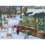 Set of 4 Joseph Burgess 1000 Piece Winter Jigsaw Puzzles Bits and Pieces