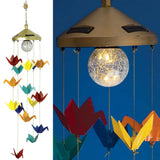 Solar Origami Crane Chimes