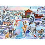 Playing In the Snow 1000 Piece Jigsaw Puzzle