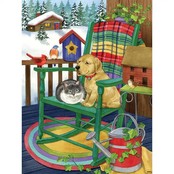 A Cozy Porch 500 Piece Jigsaw Puzzle