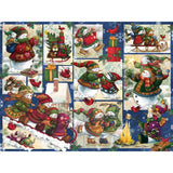 Snow Families Quilt Jigsaw Puzzle