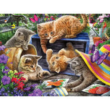 Set of 4 Larry Jones 300 Large Piece Jigsaw Puzzles Bits and Pieces